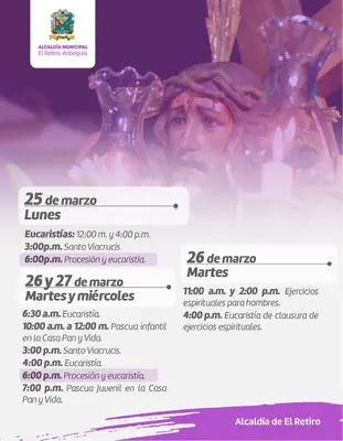 Lunes Santo, Martes Santo, Miércoles Santo