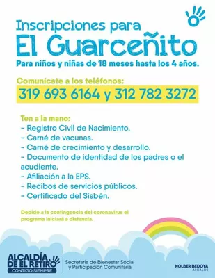 INSCRIPCIONES PARA EL GUARCEÑITO