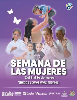 Con caminata, rumba aeróbica y otras actividades de salud y bienestar, El Retiro conmemora el Día Internacional de la Mujer.