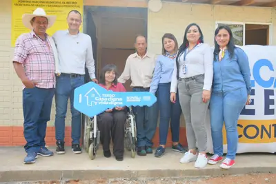 Alcaldía de El Retiro entregó la octava vivienda nueva en el campo.